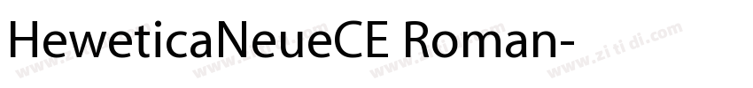 HeweticaNeueCE Roman字体转换